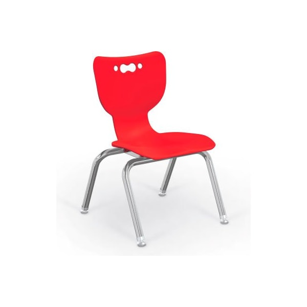 Balt Hierarchy 12 Plastic Classroom Chair - Set of 5 - Red